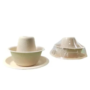 compostable disposable soup bowls biodegradable bamboo paper bowls 10 oz (300ml) 100 heavy duty microwavable oven safe leak proof throw away bowls (copy)