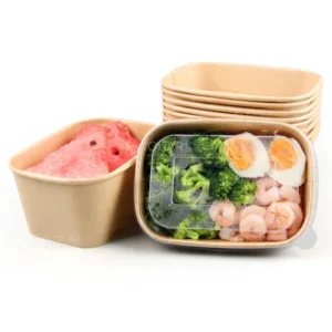 kraft rectangle bowl