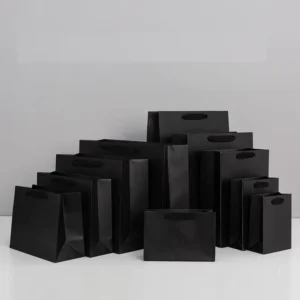 shopping paper bags with handles