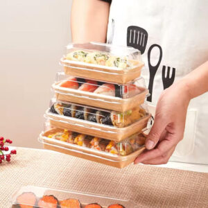 kraft paper sushi container